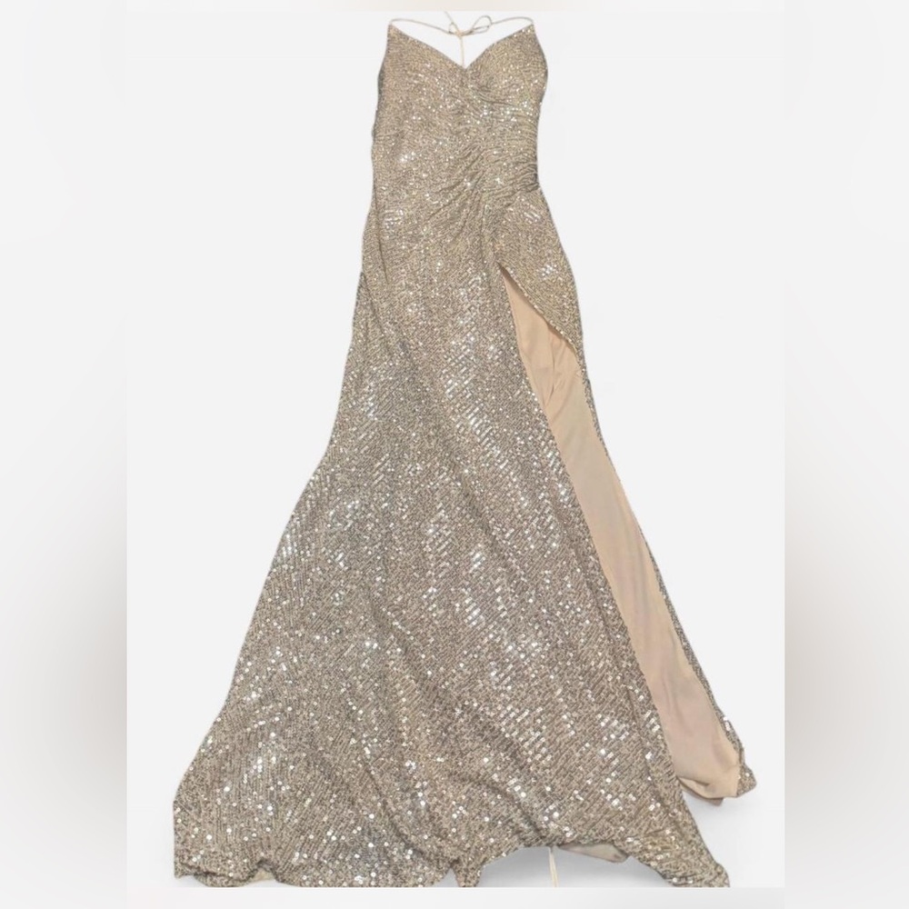 Elegant Sequin Evening Gown